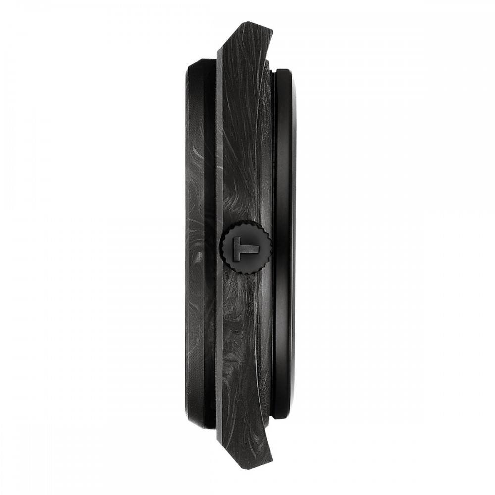 TISSOT T-Classic PRX 40mm Carbon Powermatic 80 Ρολόι Μαύρο Καουτσούκ λουράκι T1379079720100