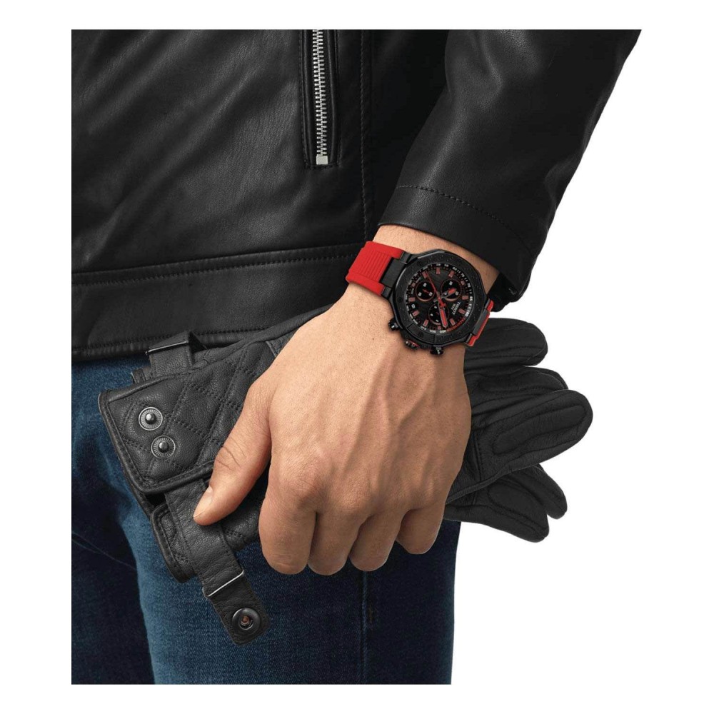 TISSOT T-Sport T-Race Chronograph Ρολόι Ανδρικό Κόκκινο Καουτσούκ λουράκι T1414173706101