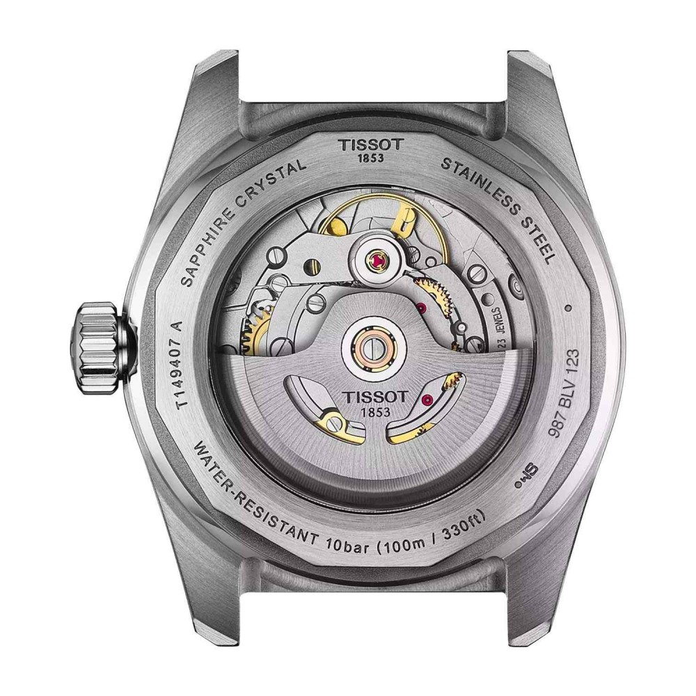 TISSOT T-Sport PR516 Powermatic 80 Ρολόι Ανδρικό Ασημί/Επιχρυσωμένο Ανοξείδωτο Ατσάλι μπρασελέ T1494072201100