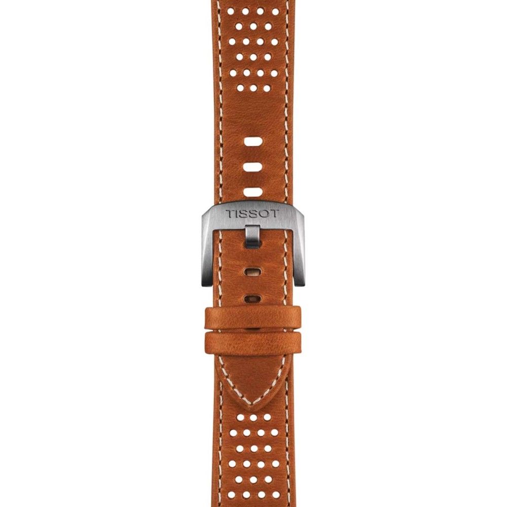 TISSOT T-Sport PR516 Powermatic 80 Ρολόι Ανδρικό Καφέ Δερμάτινο Λουράκι T1494071605100