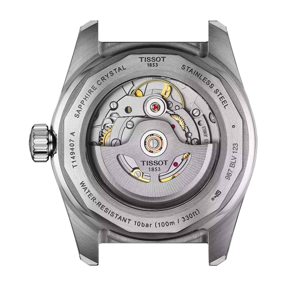 TISSOT T-Sport PR516 Powermatic 80 Ρολόι Ανδρικό Καφέ Δερμάτινο Λουράκι T1494071605100