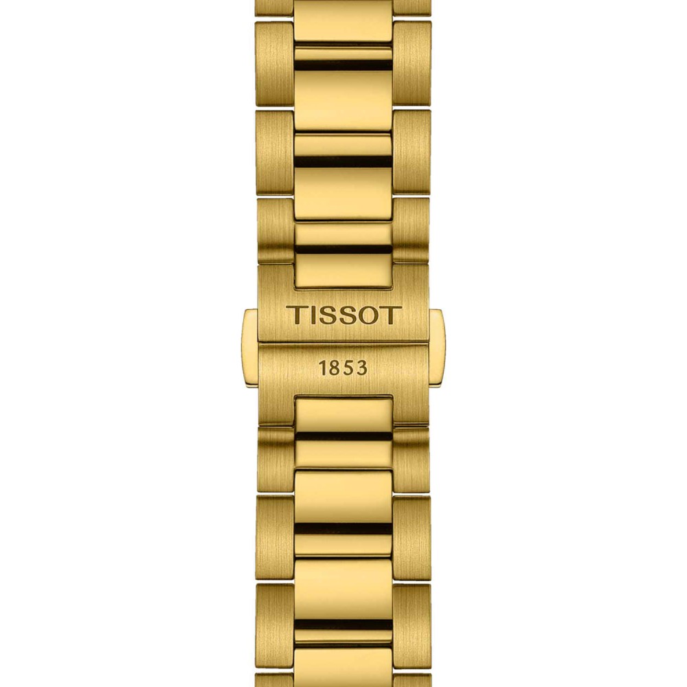 TISSOT T-Sport PR 100 Chronograph Ρολόι Ανδρικό Επιχρυσωμένο Ανοξείδωτο Ατσάλι μπρασελέ T1504173303100