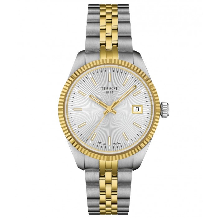 TISSOT T-Classic Ballade Ρολόι Ασημί/Χρυσό Ανοξείδωτο Ατσάλι μπρασελέ T1562102203100