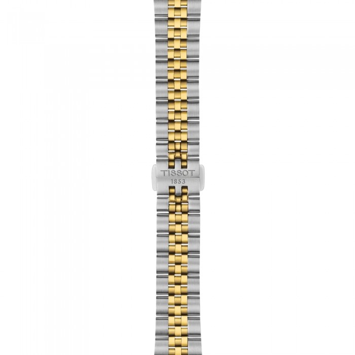 TISSOT T-Classic Ballade Ρολόι Ασημί/Χρυσό Ανοξείδωτο Ατσάλι μπρασελέ T1562102203100