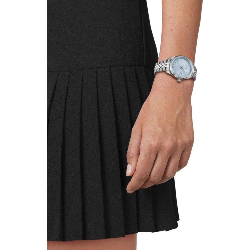 TISSOT T-Classic Ballade Ρολόι Γυναικείο Ασημί Ανοξείδωτο Ατσάλι μπρασελέ T1562101135100