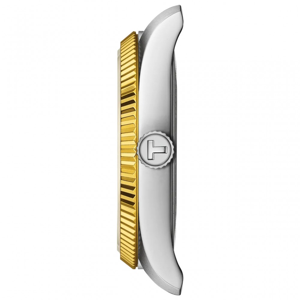 TISSOT T-Classic Ballade Ρολόι Ασημί/Χρυσό Ανοξείδωτο Ατσάλι μπρασελέ T1562102203100