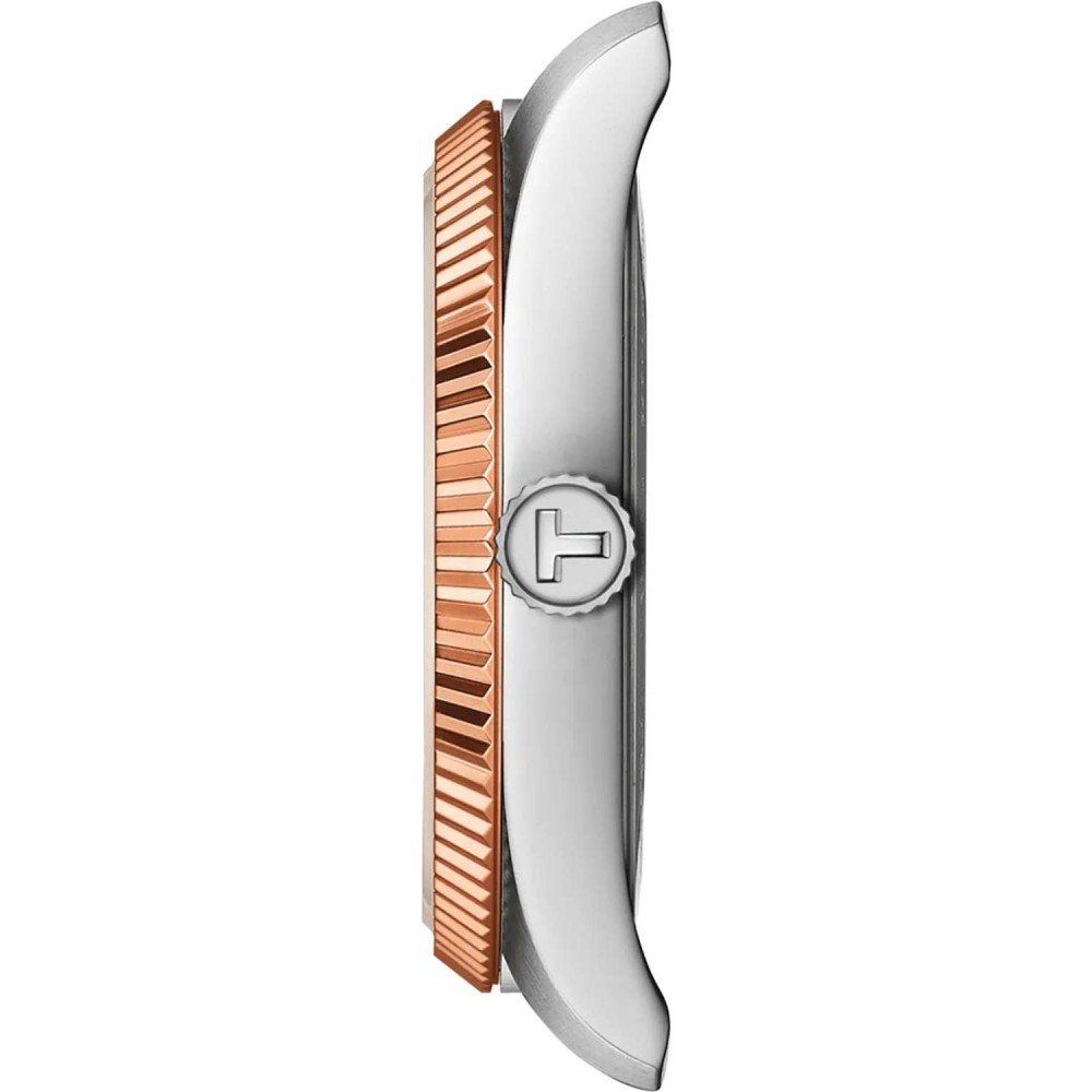 TISSOT T-Classic Ballade Ρολόι Ασημί/Ροζ Χρυσό Ανοξείδωτο Ατσάλι μπρασελέ T1562102204100