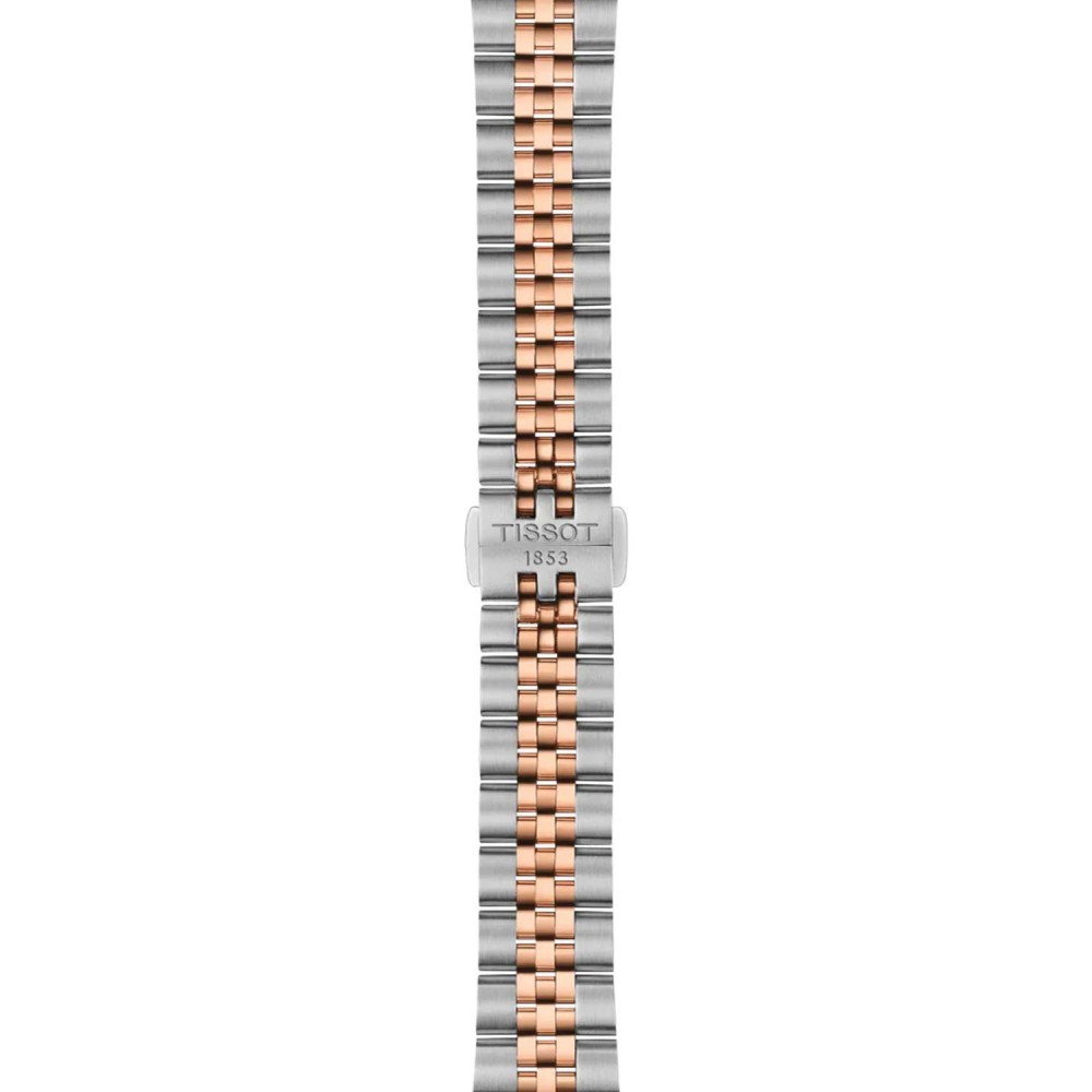 TISSOT T-Classic Ballade Ρολόι Ασημί/Ροζ Χρυσό Ανοξείδωτο Ατσάλι μπρασελέ T1562102204100