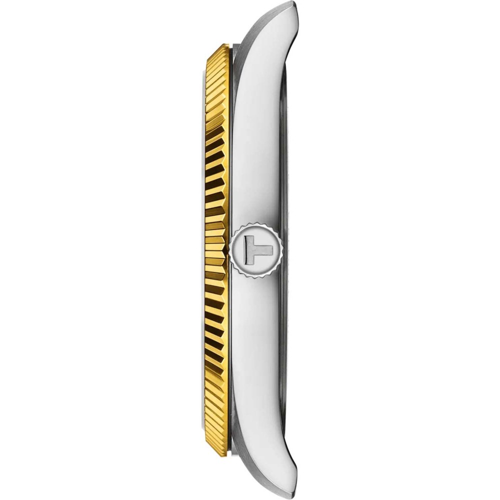 TISSOT T-Classic Ballade Ρολόι Ανδρικό Ασημί/Επιχρυσωμένο Ανοξείδωτο Ατσάλι μπρασελέ T1564102203100
