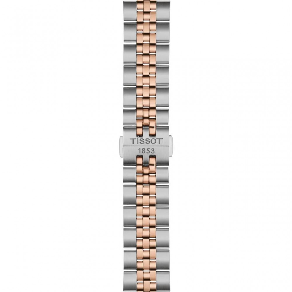TISSOT T-Classic Ballade Ρολόι Ανδρικό Ασημί/Ροζ επιχρυσωμένο Ανοξείδωτο Ατσάλι μπρασελέ T1564102229101