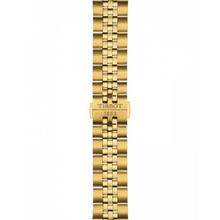 TISSOT T-Classic Ballade Ρολόι Ανδρικό Επιχρυσωμένο Ανοξείδωτο Ατσάλι μπρασελέ T1564103305100