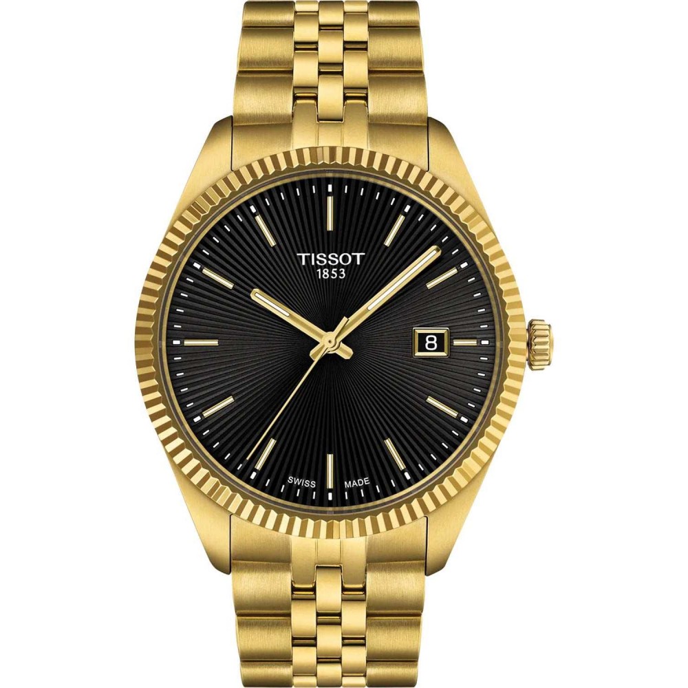 TISSOT T-Classic Ballade Ρολόι Ανδρικό Επιχρυσωμένο Ανοξείδωτο Ατσάλι μπρασελέ T1564103305100