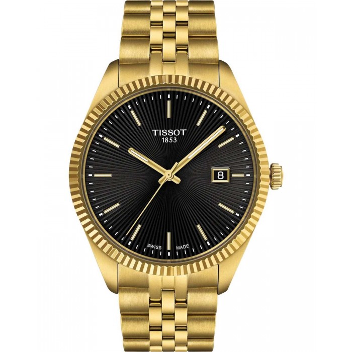 TISSOT T-Classic Ballade Ρολόι Ανδρικό Επιχρυσωμένο Ανοξείδωτο Ατσάλι μπρασελέ T1564103305100