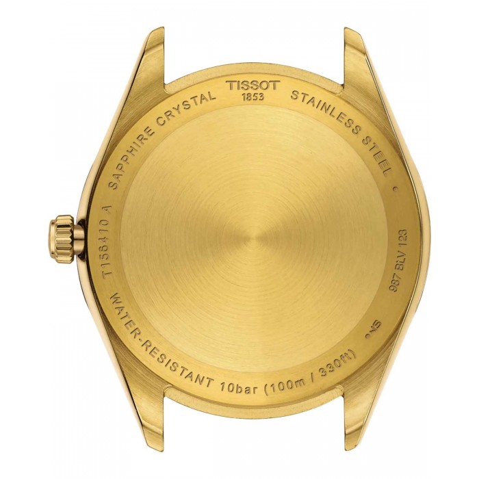 TISSOT T-Classic Ballade Ρολόι Ανδρικό Επιχρυσωμένο Ανοξείδωτο Ατσάλι μπρασελέ T1564103305100