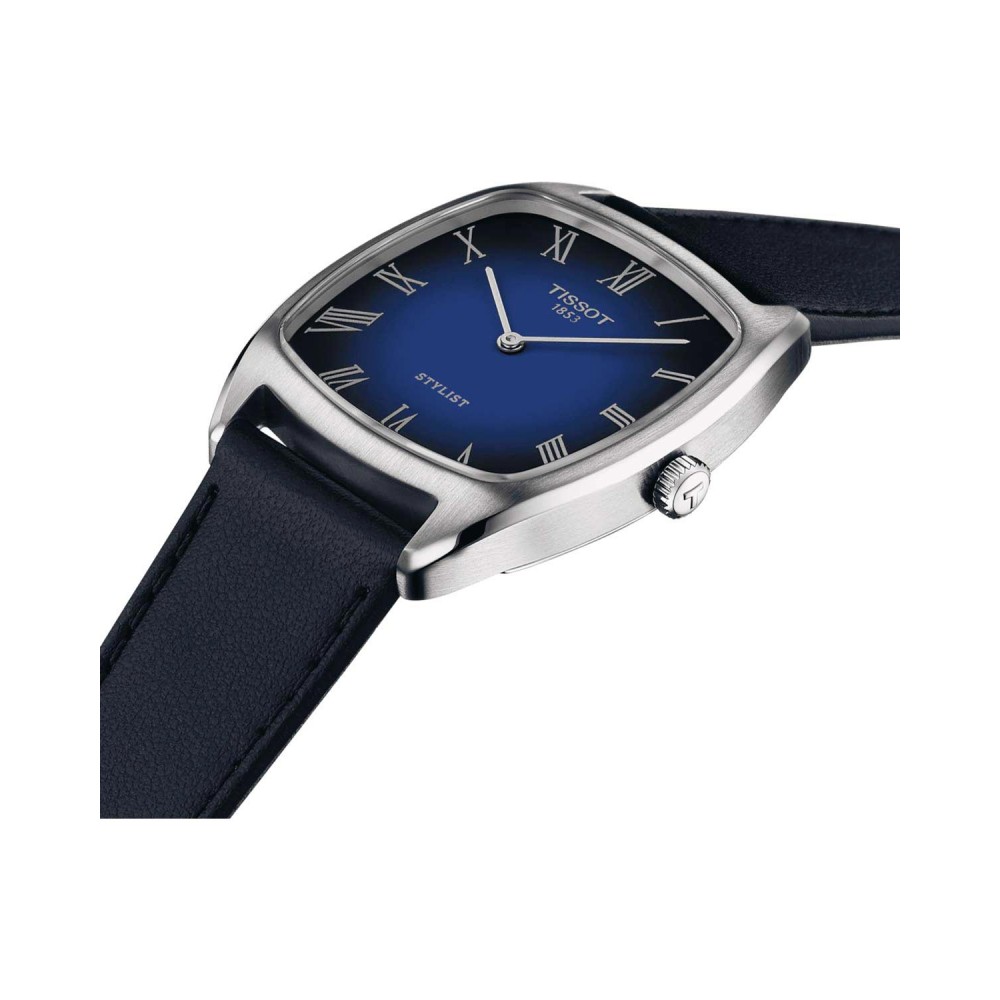 TISSOT Heritage Stylist Ρολόι Γυναικείο Μπλε Δερμάτινο λουράκι T1599091604300 TISSOT Heritage Stylist Ρολόι Γυναικείο Μπλε Δερμάτινο λουράκι T1599091604300