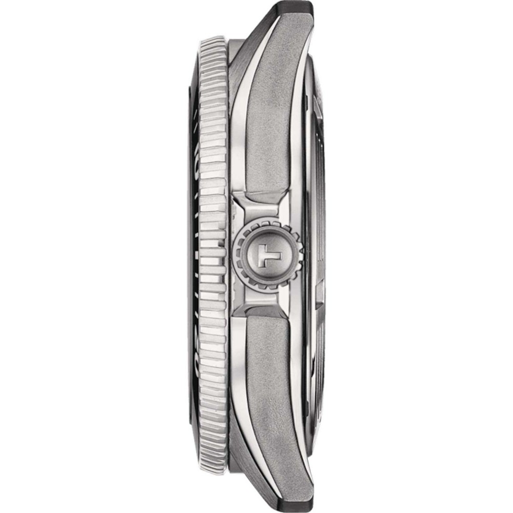TISSOT T-Sport Seastar 1000 Powermatic 80 Ρολόι Ασημί Ανοξείδωτο Ατσάλι μπρασελέ T1208071105100