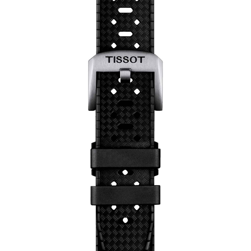 TISSOT T-Sport Seastar 1000 Dual Time GMT Μαύρο Καουτσούκ Λουράκι T1208521705100