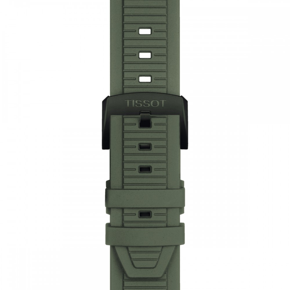 TISSOT T-Sport T-Race Chronograph Ρολόι Ανδρικό Χακί Καουτσούκ λουράκι T1414173706102
