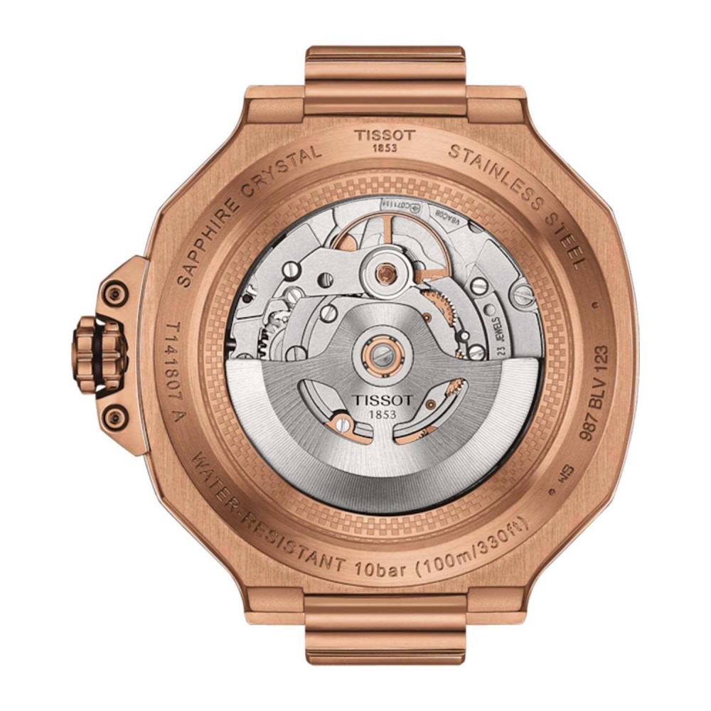 TISSOT T-Sport T-Race Powermatic 80 Ρολόι Ανδρικό Μαύρο Καουτσούκ λουράκι T1418073705100
