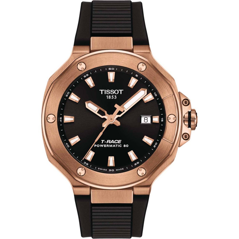 TISSOT T-Sport T-Race Powermatic 80 Ρολόι Ανδρικό Μαύρο Καουτσούκ λουράκι T1418073705100