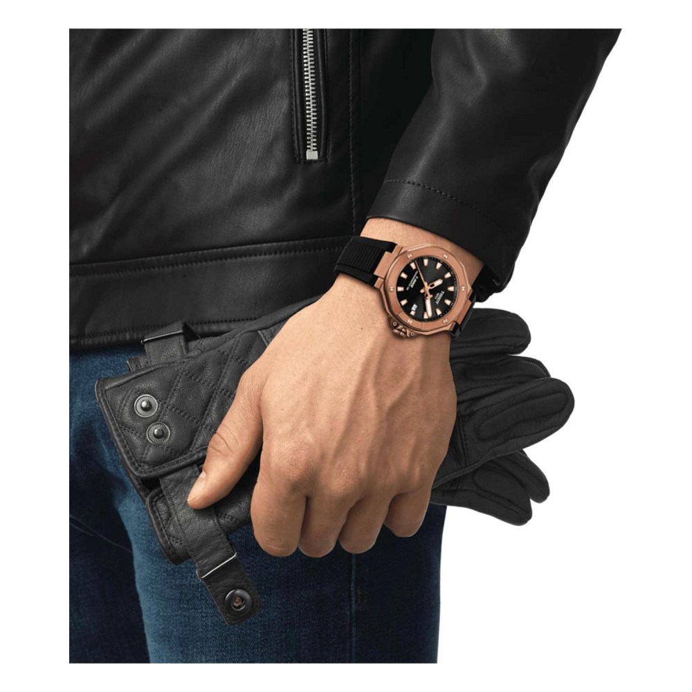 TISSOT T-Sport T-Race Powermatic 80 Ρολόι Ανδρικό Μαύρο Καουτσούκ λουράκι T1418073705100