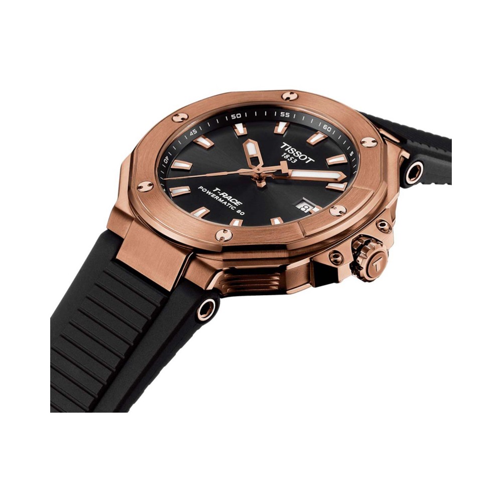 TISSOT T-Sport T-Race Powermatic 80 Ρολόι Ανδρικό Μαύρο Καουτσούκ λουράκι T1418073705100