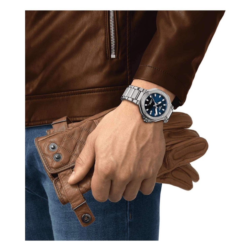 TISSOT T-Sport T-Race Powermatic 80 Ρολόι Ανδρικό Ασημί Ανοξείδωτο Ατσάλι μπρασελέ T1418071104100