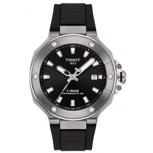 TISSOT T-Sport T-Race Powermatic 80 Ρολόι Ανδρικό Μαύρο Καουτσούκ λουράκι T1418071705100