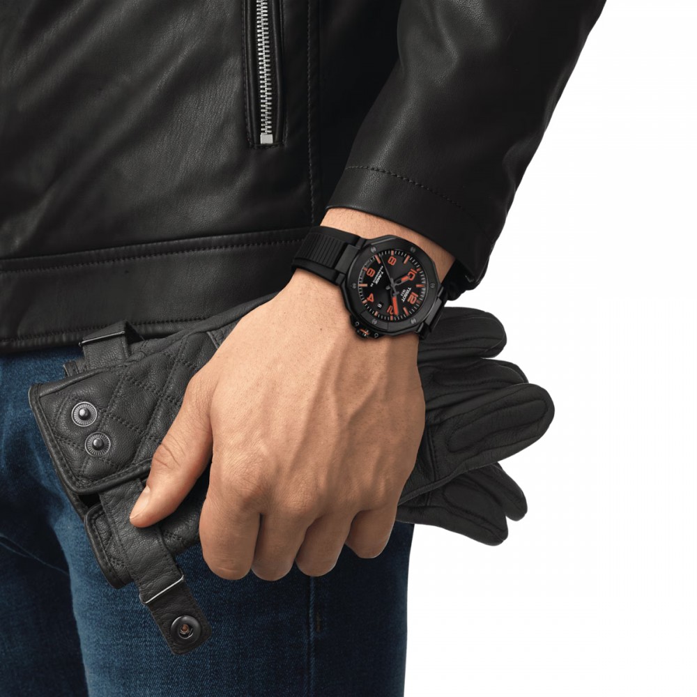 TISSOT T-Sport T-Race Powermatic 80 Ρολόι Ανδρικό Μαύρο Καουτσούκ λουράκι T1418073705700