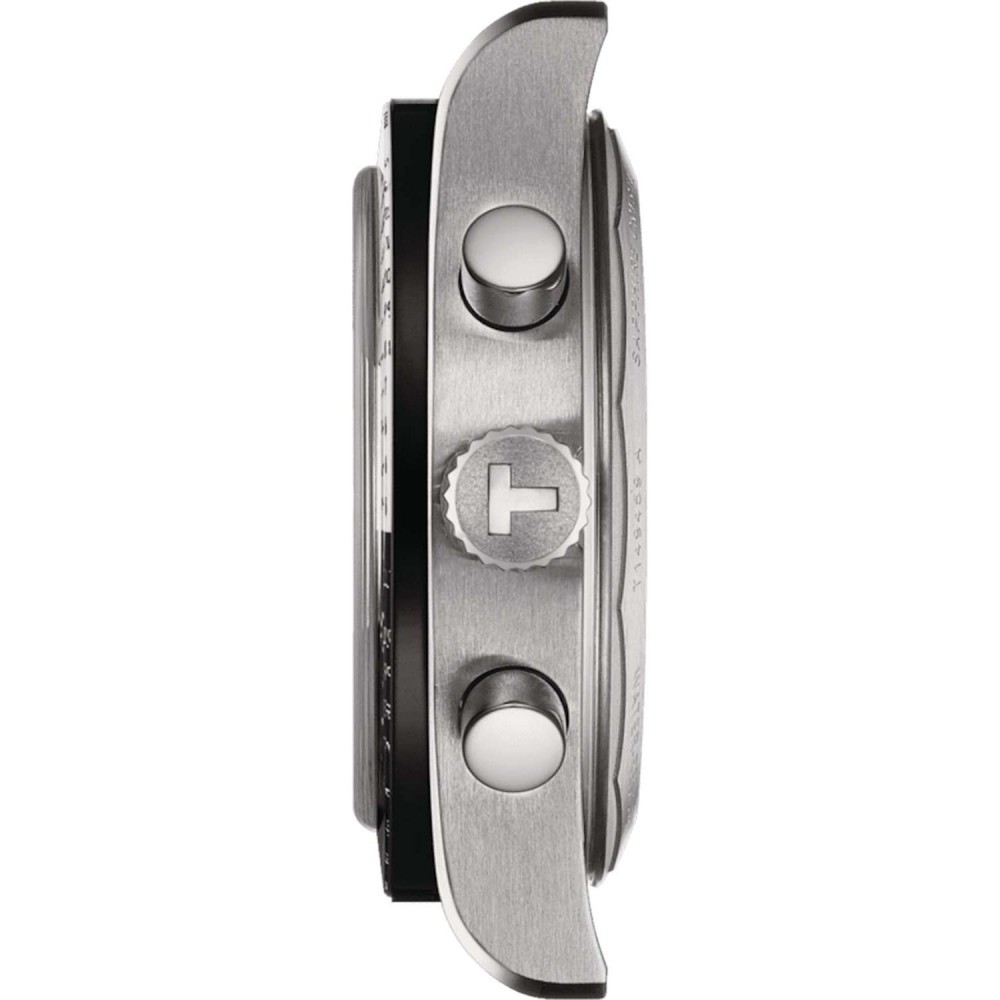 TISSOT T-Sport PR516 Mechanical Chronograph Ρολόι Ανδρικό Ασημί Ανοξείδωτο Ατσάλι μπρασελέ T1494592105100