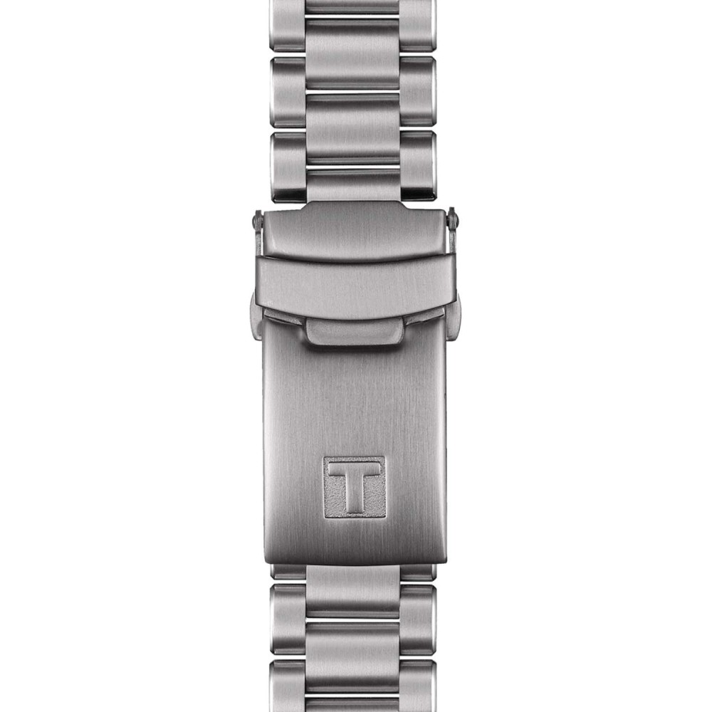 TISSOT T-Sport PR516 Mechanical Chronograph Ρολόι Ανδρικό Ασημί Ανοξείδωτο Ατσάλι μπρασελέ T1494592105100