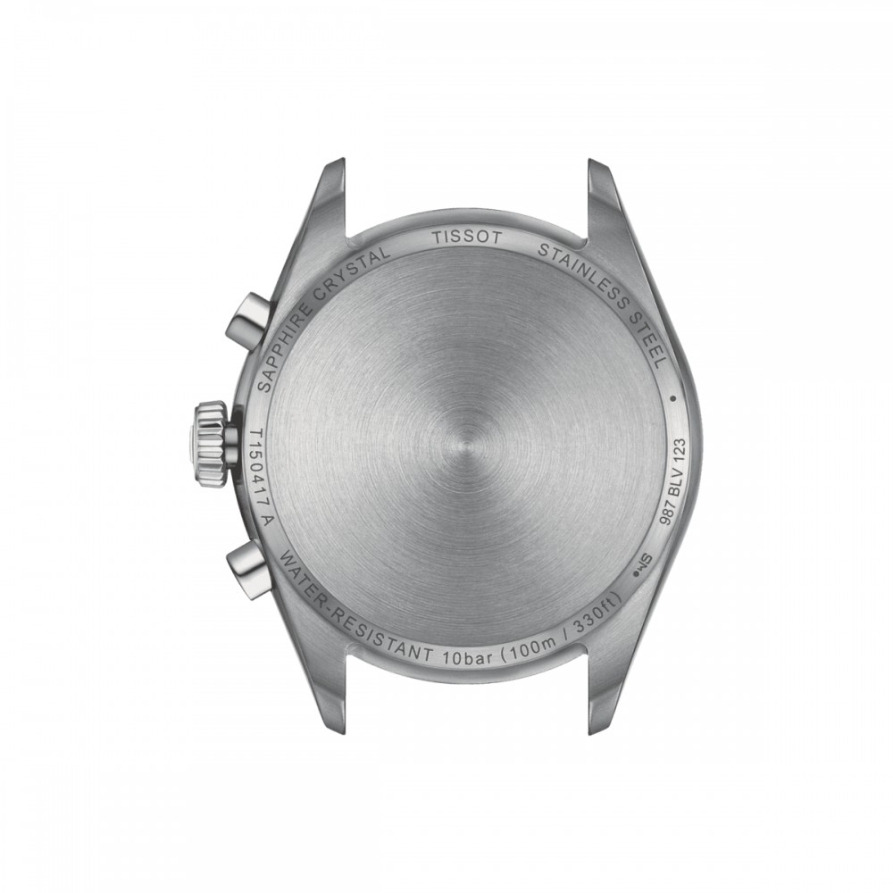 TISSOT T-Sport PR 100 CHRONOGRAPH Ρολόι Ανδρικό Ασημί Ανοξείδωτο Ατσάλι μπρασελέ T1504171135100