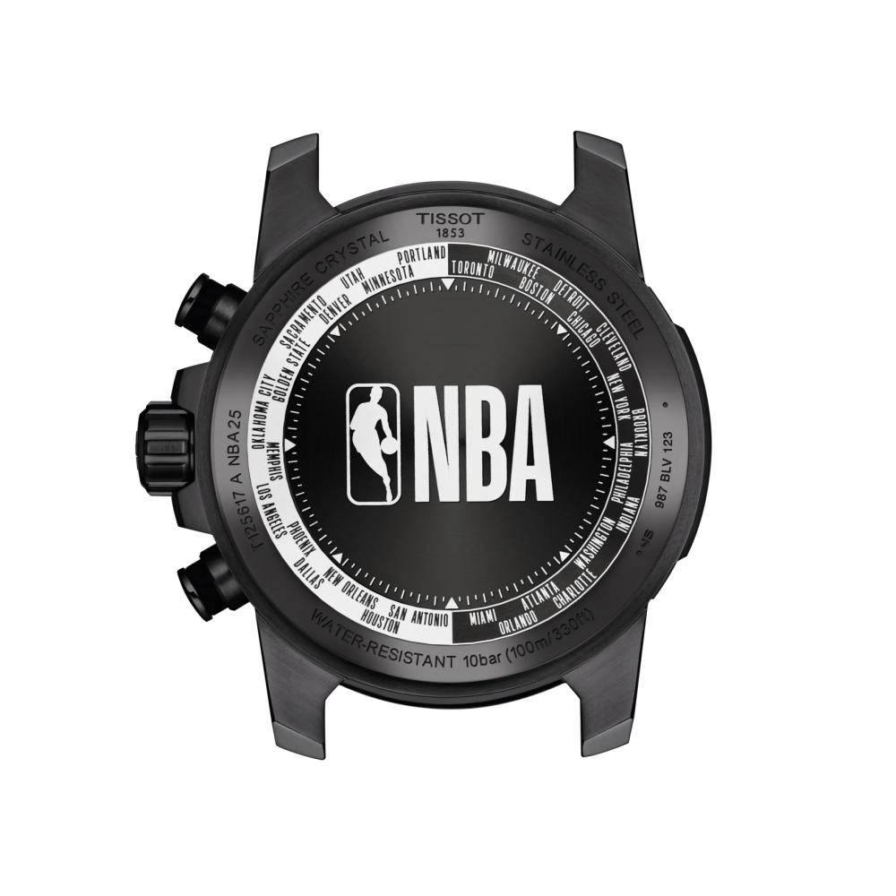 TISSOT T-Sport Supersport NBA Special Edition Ρολόι Ανδρικό Μαύρο Δερμάτινο Λουράκι T1256173706700