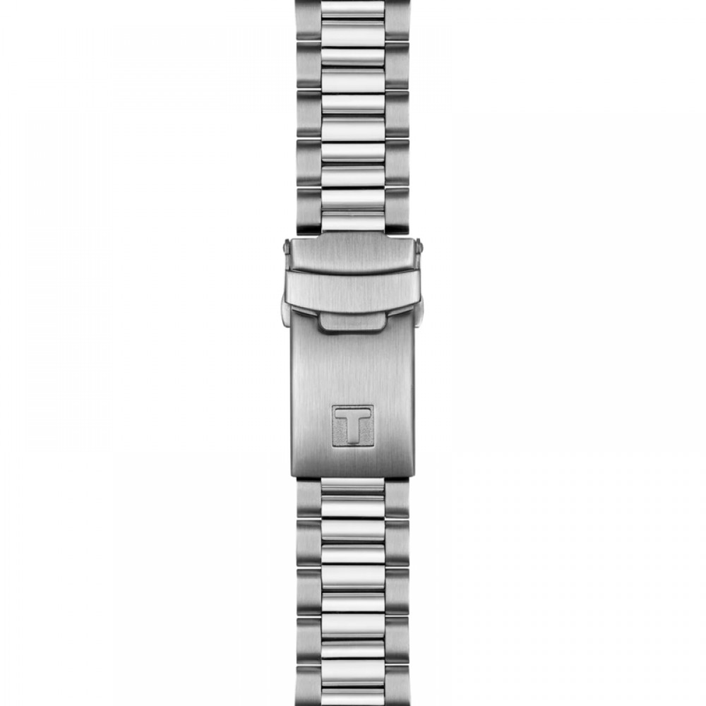 TISSOT T-Sport PR516 Chrono Ρολόι Ανδρικό Ασημί Ανοξείδωτο Ατσάλι μπρασελέ T1494171104101