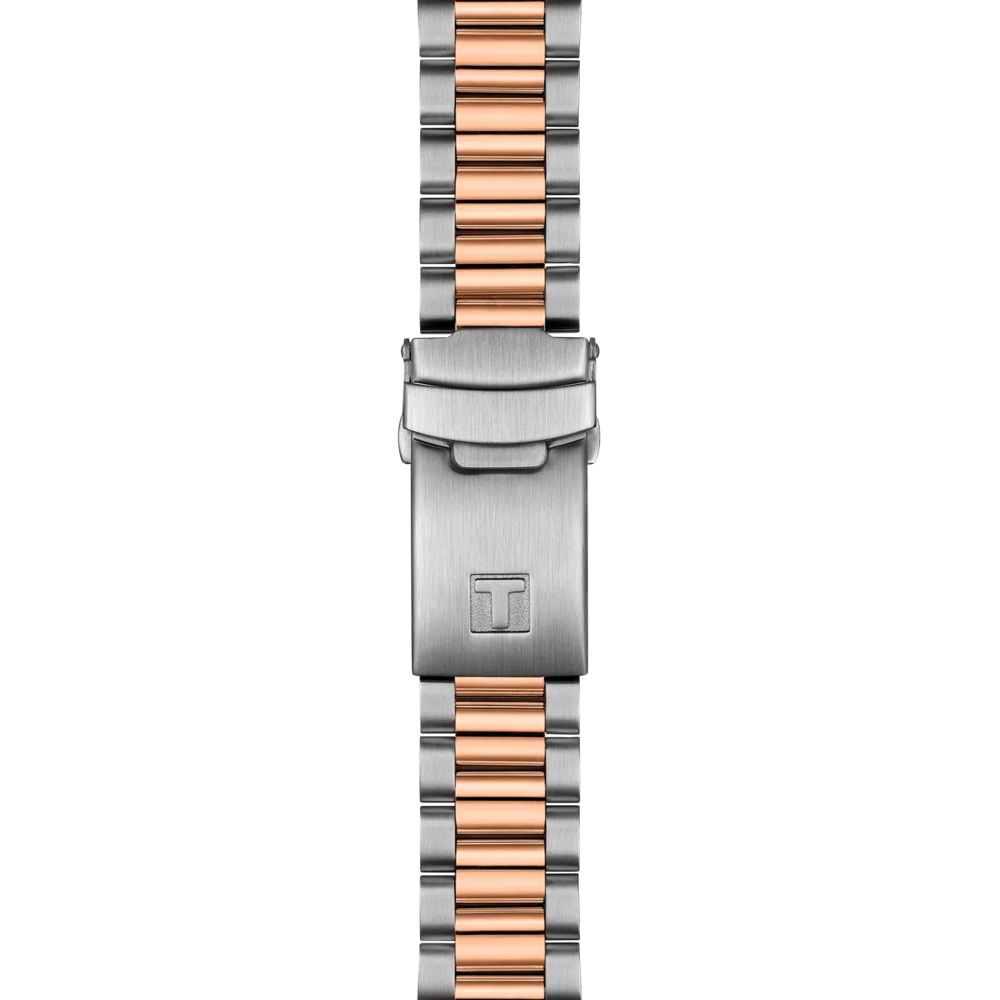 TISSOT T-Sport PR516 Chrono Ρολόι Ανδρικό Δίχρωμο Ανοξείδωτο Ατσάλι μπρασελέ T1494172205101
