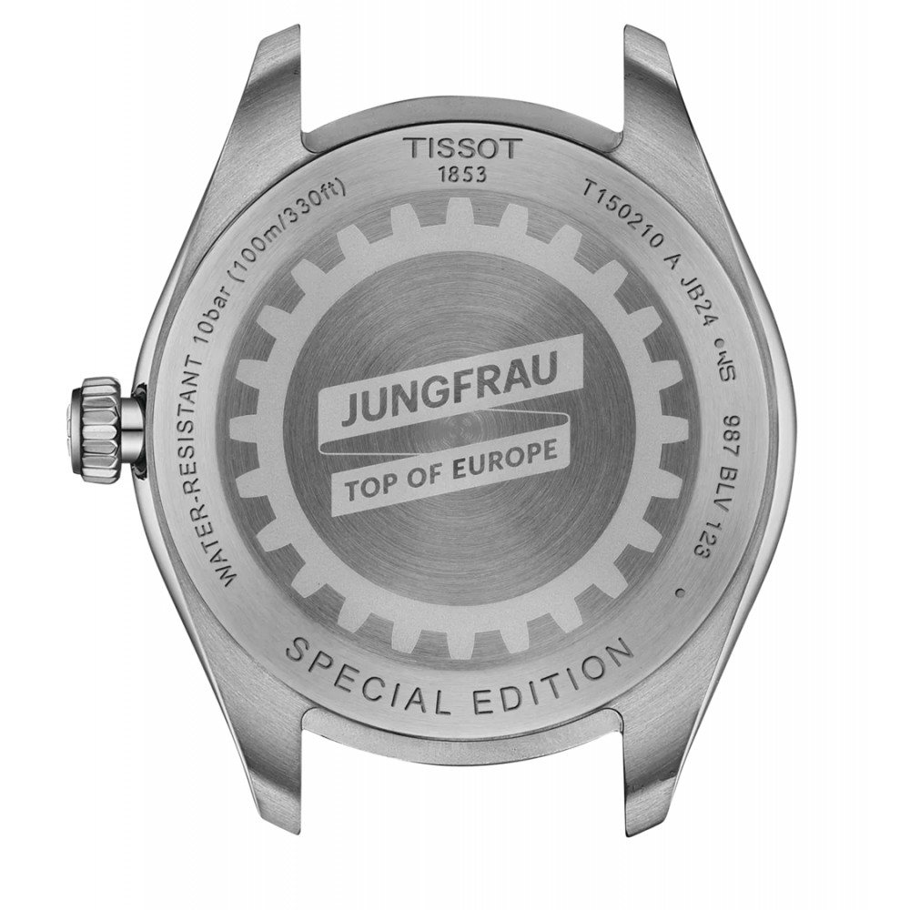 TISSOT  PR 100 Special Edition Jungfraubahn Ρολόι Γυναικείο Ασημί Ανοξείδωτο Ατσάλι μπρασελέ T1502101104101
