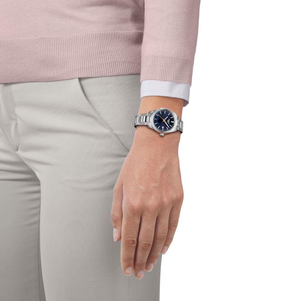 TISSOT  PR 100 Special Edition Jungfraubahn Ρολόι Γυναικείο Ασημί Ανοξείδωτο Ατσάλι μπρασελέ T1502101104101