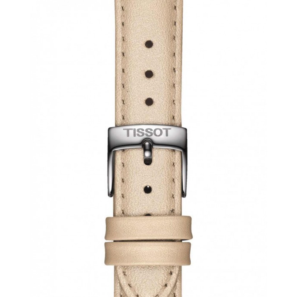TISSOT T-Classic PR 100 Ρολόι Γυναικείο Μπεζ Δερμάτινο λουράκι T1502102611100