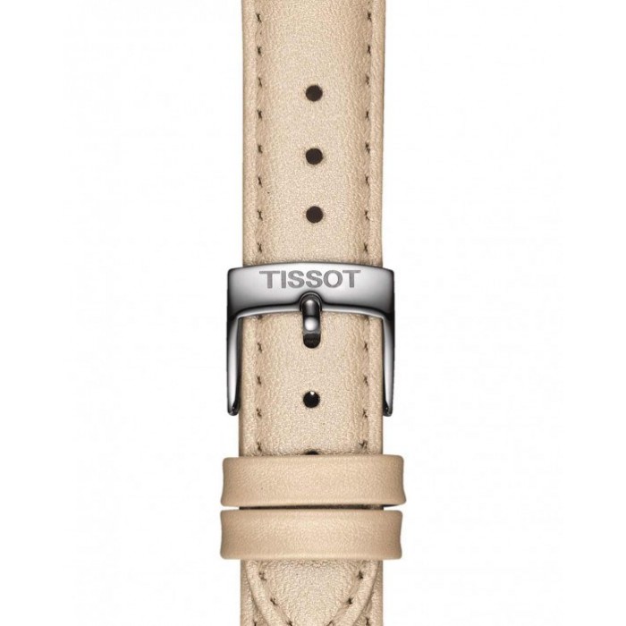 TISSOT T-Classic PR 100 Ρολόι Γυναικείο Μπεζ Δερμάτινο λουράκι T1502102611100