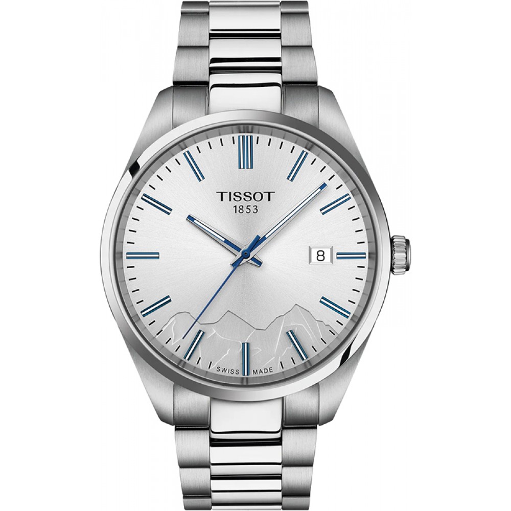 TISSOT  PR 100 Special Edition Jungfraubahn Men's Watch Silver Stainless Steel bracelet T1504101103100