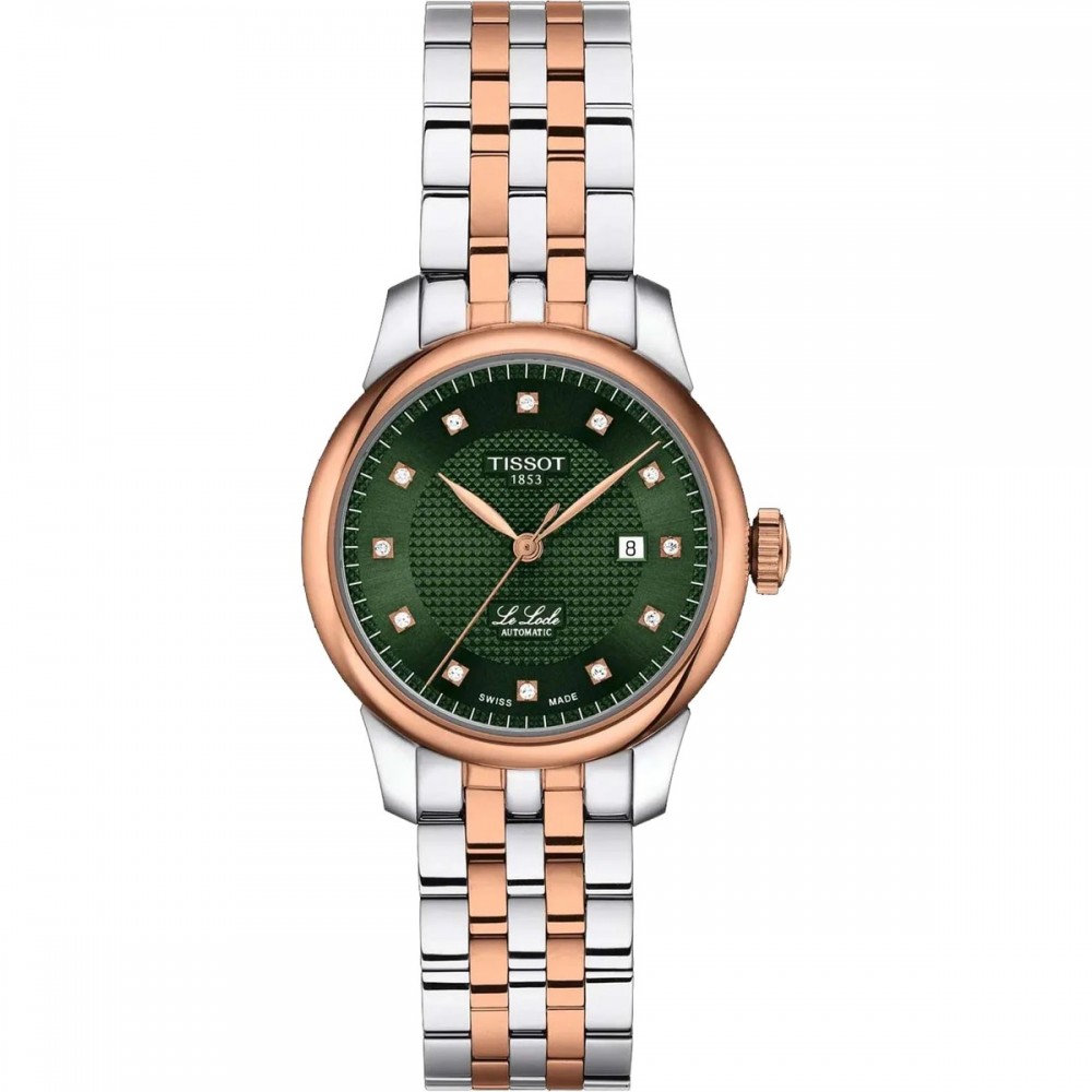 TISSOT T-Classic Le Locle Automatic Ρολόι Γυναικείο Ασημί/Ροζ Επιχρυσωμένο Ανοξείδωτο Ατσάλι μπρασελέ T0062072209600 TISSOT T-Classic Le Locle Automatic Ρολόι Γυναικείο Ασημί/Ροζ Επιχρυσωμένο Ανοξείδωτο Ατσάλι μπρασελέ T0062072209600