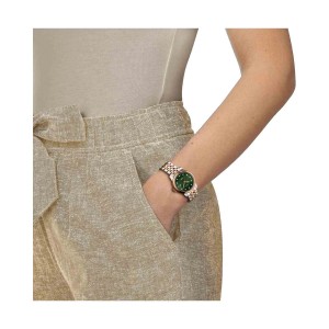 TISSOT T-Classic Le Locle Automatic Ρολόι Γυναικείο Ασημί/Ροζ Επιχρυσωμένο Ανοξείδωτο Ατσάλι μπρασελέ T0062072209600