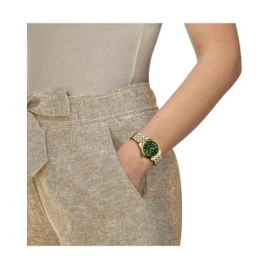 TISSOT T-Classic Le Locle Automatic Ρολόι Γυναικείο Ασημί/Επιχρυσωμένο Ανοξείδωτο Ατσάλι μπρασελέ T0062072209601