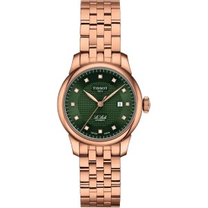 TISSOT T-Classic Le Locle Automatic Ρολόι Γυναικείο Ροζ Επιχρυσωμένο Ανοξείδωτο Ατσάλι μπρασελέ T0062073309600