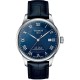 TISSOT T-Classic Le Locle Powermatic 80 Ρολόι Ανδρικό Μπλε Δερμάτινο Λουράκι T0064071604300