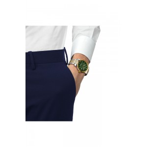 TISSOT T-Classic Le Locle Powermatic 80 Ρολόι Ανδρικό Δίχρωμο Ανοξείδωτο Ατσάλι μπρασελέ T0064072209300
