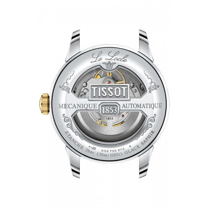TISSOT T-Classic Le Locle Powermatic 80 Ρολόι Ανδρικό Δίχρωμο Ανοξείδωτο Ατσάλι μπρασελέ T0064072209300 TISSOT T-Classic Le Locle Powermatic 80 Ρολόι Ανδρικό Δίχρωμο Ανοξείδωτο Ατσάλι μπρασελέ T0064072209300