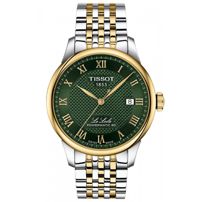 TISSOT T-Classic Le Locle Powermatic 80 Ρολόι Ανδρικό Δίχρωμο Ανοξείδωτο Ατσάλι μπρασελέ T0064072209300 TISSOT T-Classic Le Locle Powermatic 80 Ρολόι Ανδρικό Δίχρωμο Ανοξείδωτο Ατσάλι μπρασελέ T0064072209300
