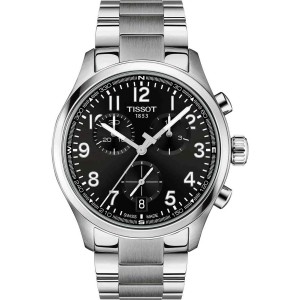 TISSOT T-Sport Chrono L 42mm Ρολόι Ανδρικό Ασημί Ανοξείδωτο Ατσάλι μπρασελέ T1164171105200