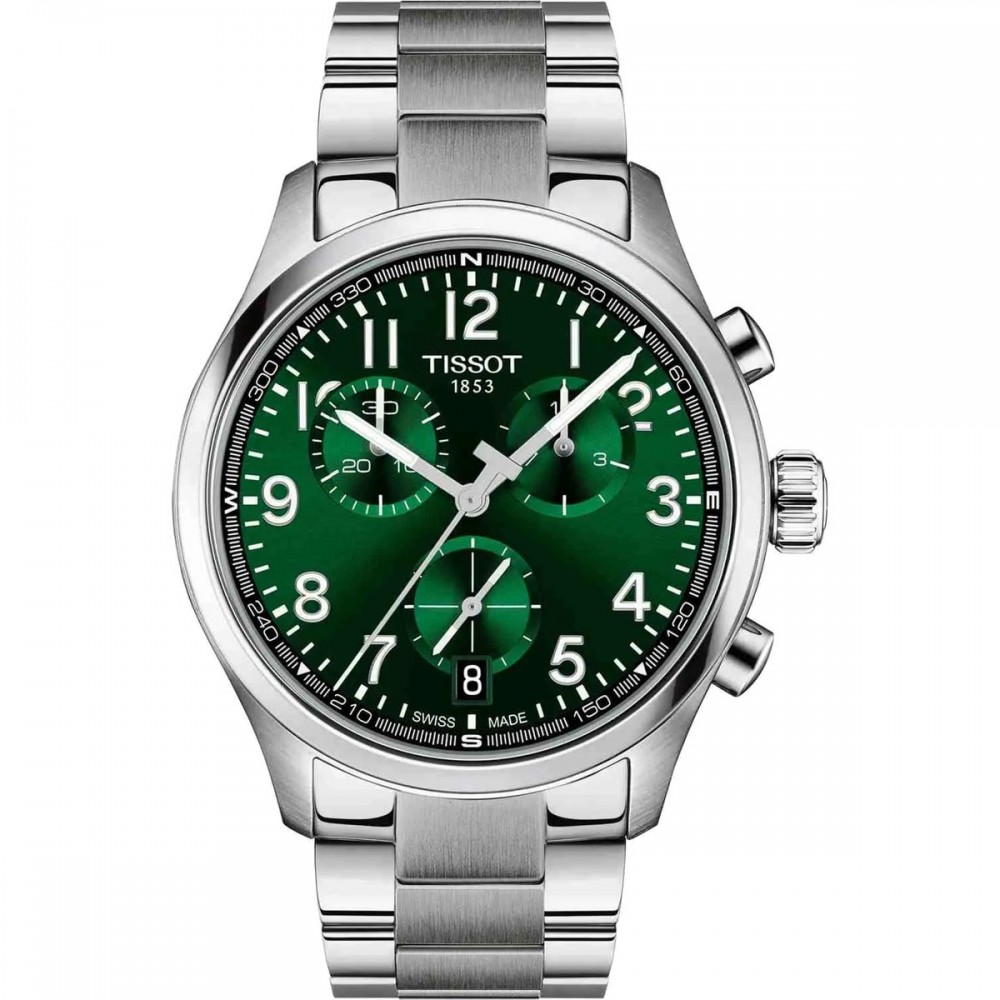 TISSOT T-Sport Chrono L 42mm Ρολόι Ανδρικό Ασημί Ανοξείδωτο Ατσάλι μπρασελέ T1164171109200